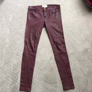 Current Elliott lamb leather pants